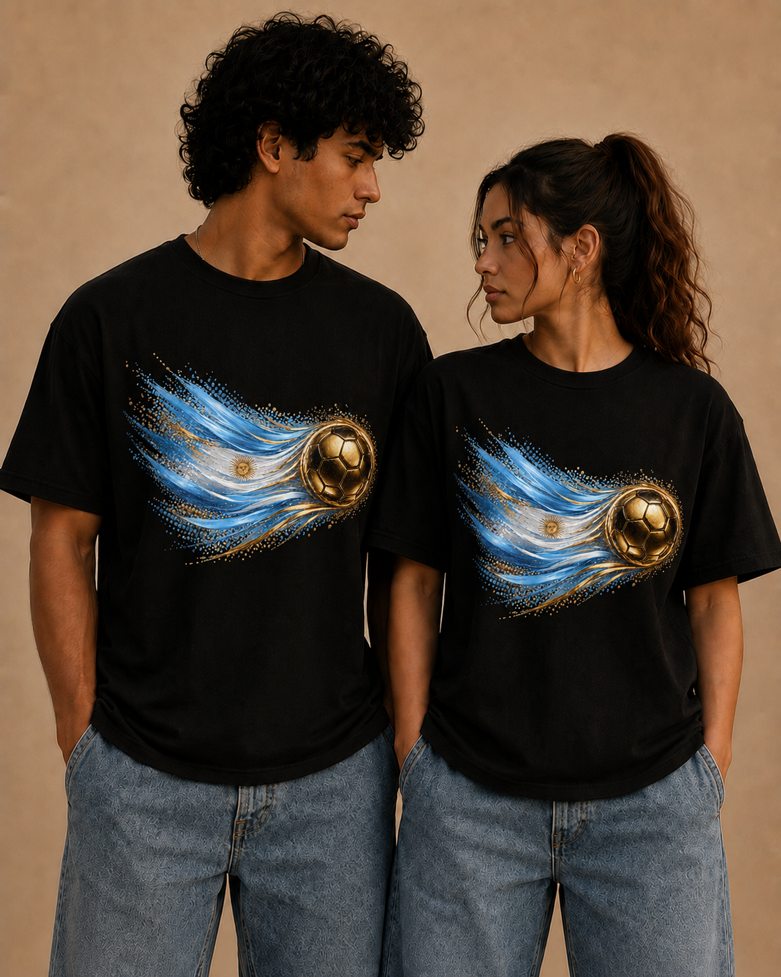 Argentina Flag Tee | Bandera Argentina | Front Design
