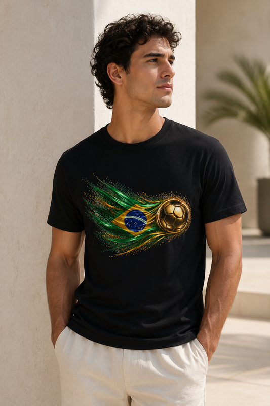 Brazil Flag Tee | Bandeira do Brasil | Front Design