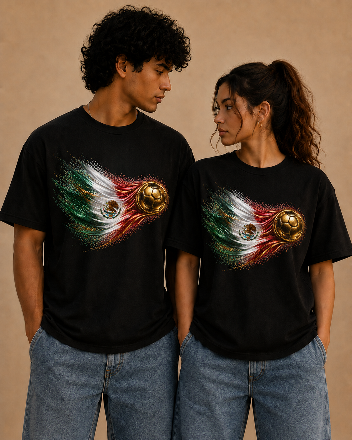 Mexico Flag Tee | Bandera de México | Front Design