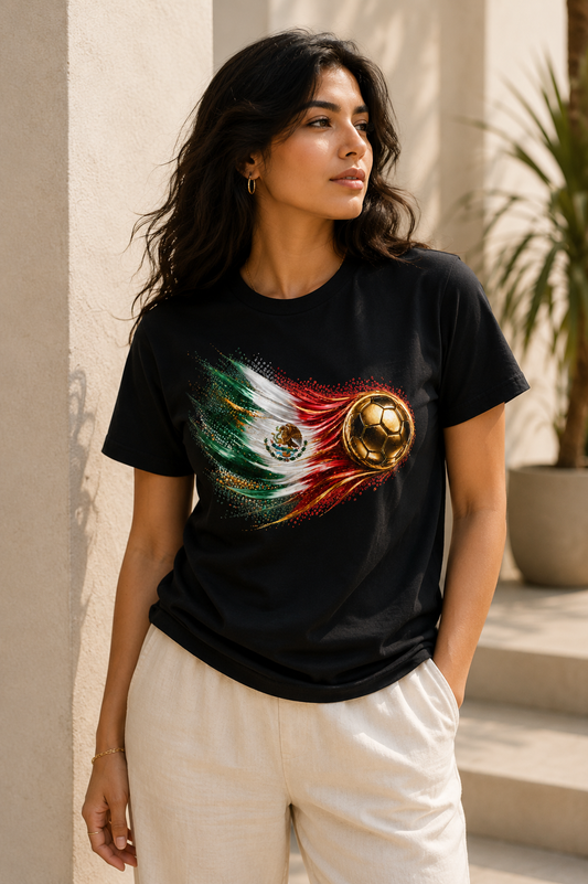 Mexico Flag Tee | Bandera de México | Front Design
