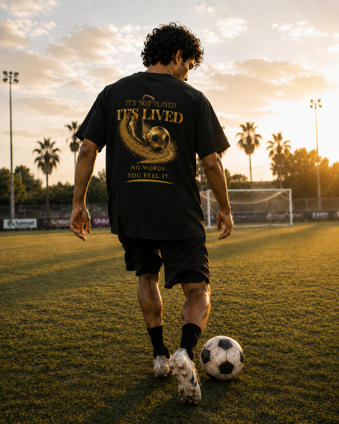 It's not played, it's lived Tee | Gold Soccer Design