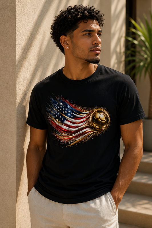 USA Flag Tee | Bandera de Estados Unidos | Front Design