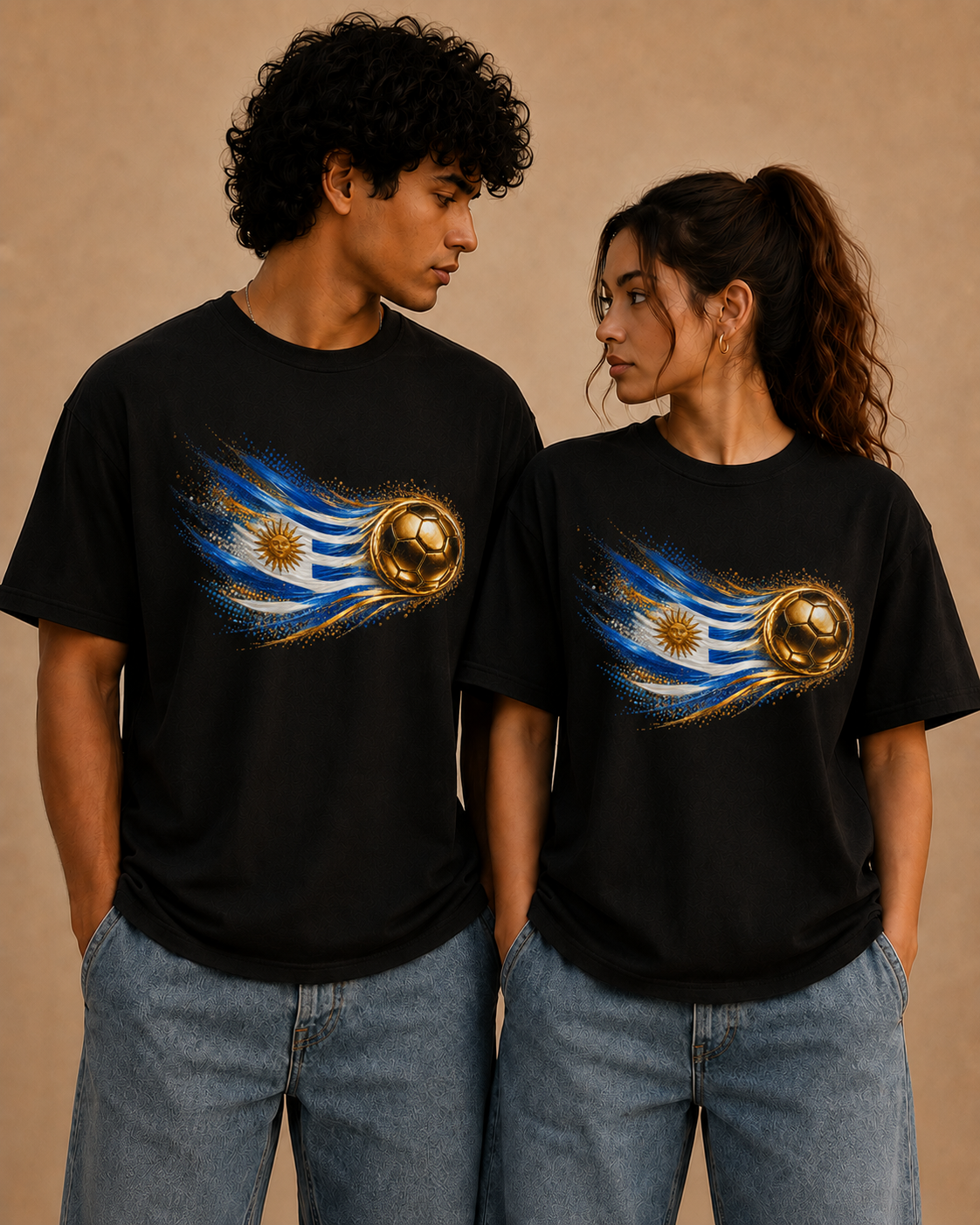 Uruguay Flag Tee | Bandera de Uruguay | Front Design