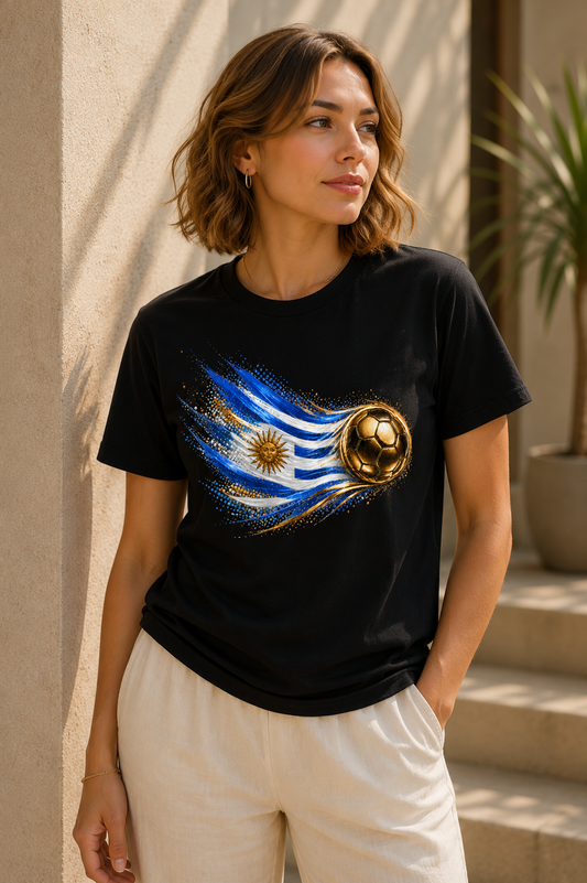 Uruguay Flag Tee | Bandera de Uruguay | Front Design